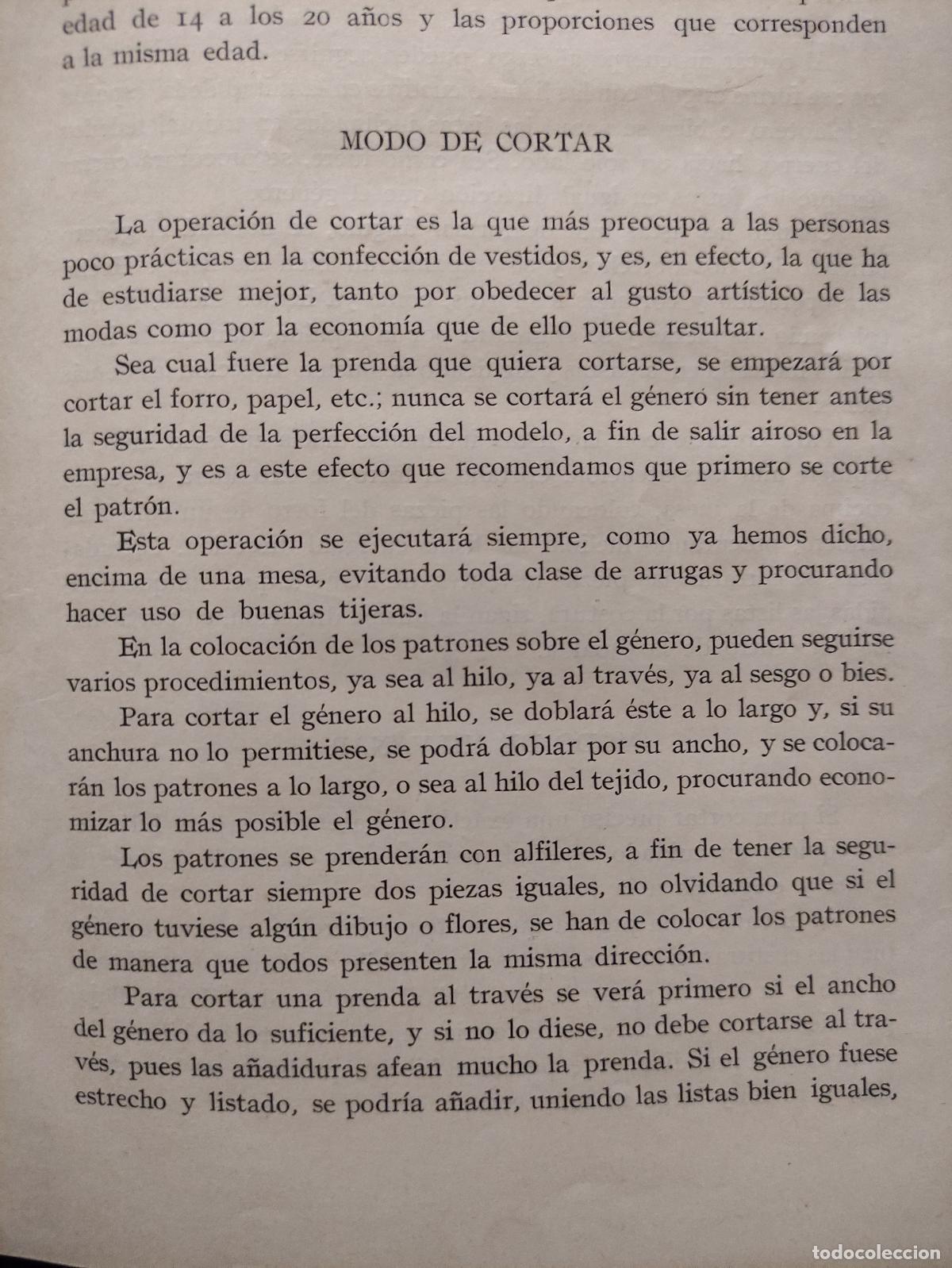 Libros: TRATADO PRACTICO DE CORTE Y CONFECCION - MARIA PORRERA VDA. DE ROURA - Foto 4