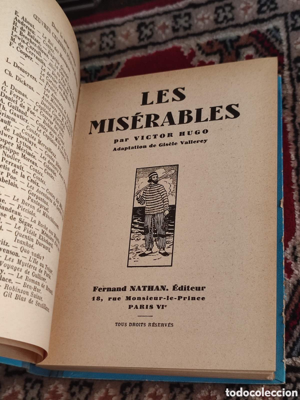 Libros: Fernand Nathan Les miserables V&iacute;ctor Hugo - Foto 5