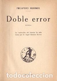 Libros: Doble error. Carmen. Colomba - Merimee, Pr&oacute;spero - Foto 1