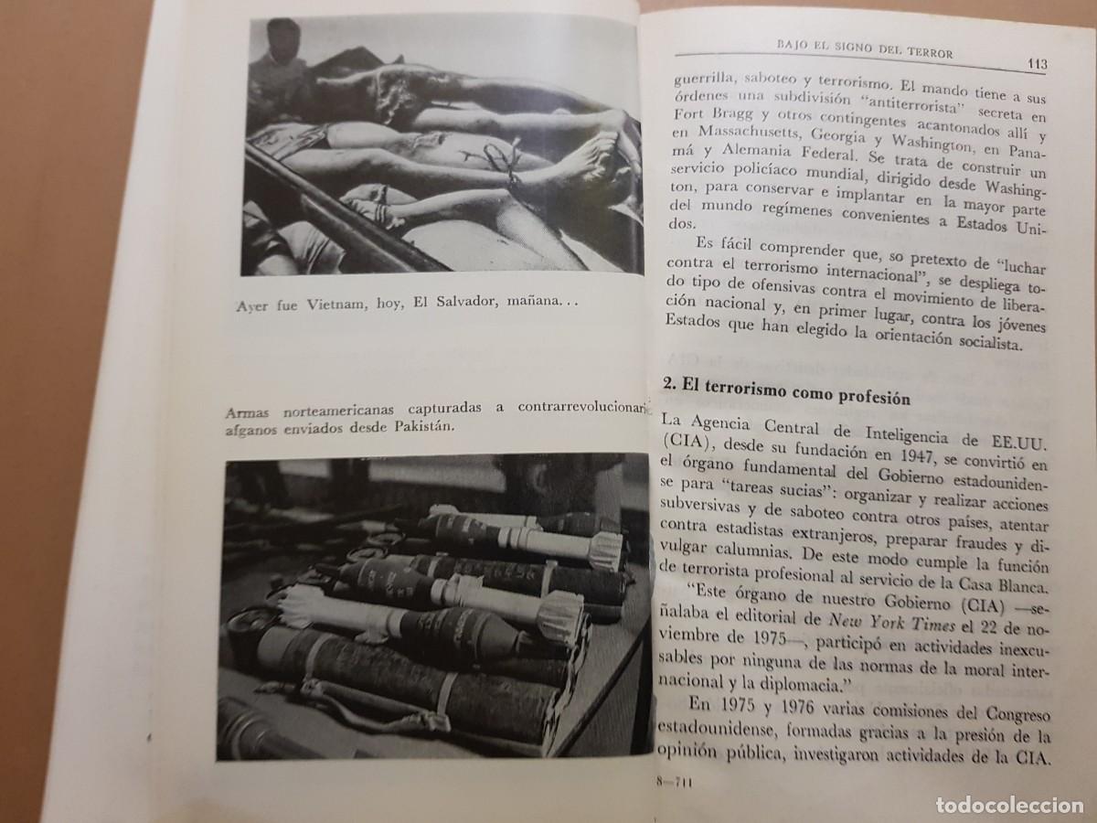 Libros: BAJO EL SIGNO DEL TERROR - A.GRACHIOV - ED. PROGRESO - 1985 (ILUST) - Foto 12