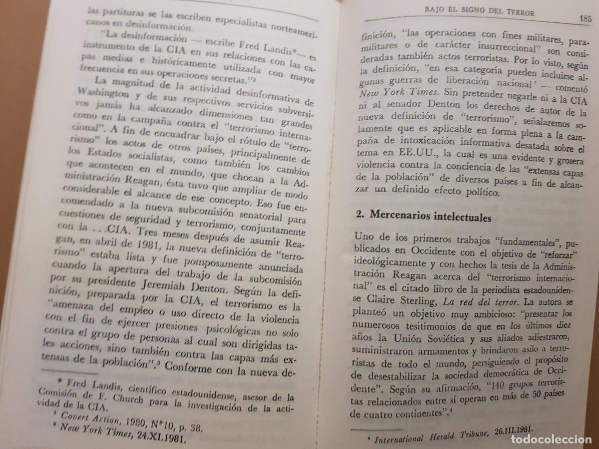 Libros: BAJO EL SIGNO DEL TERROR - A.GRACHIOV - ED. PROGRESO - 1985 (ILUST) - Foto 15