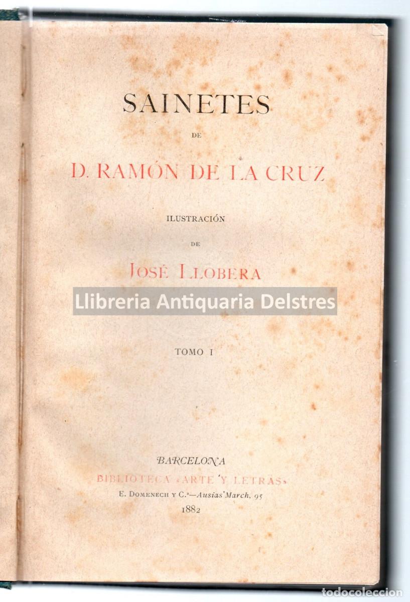Libros: Cruz, Ram&oacute;n de la. - Sainetes. - Foto 1