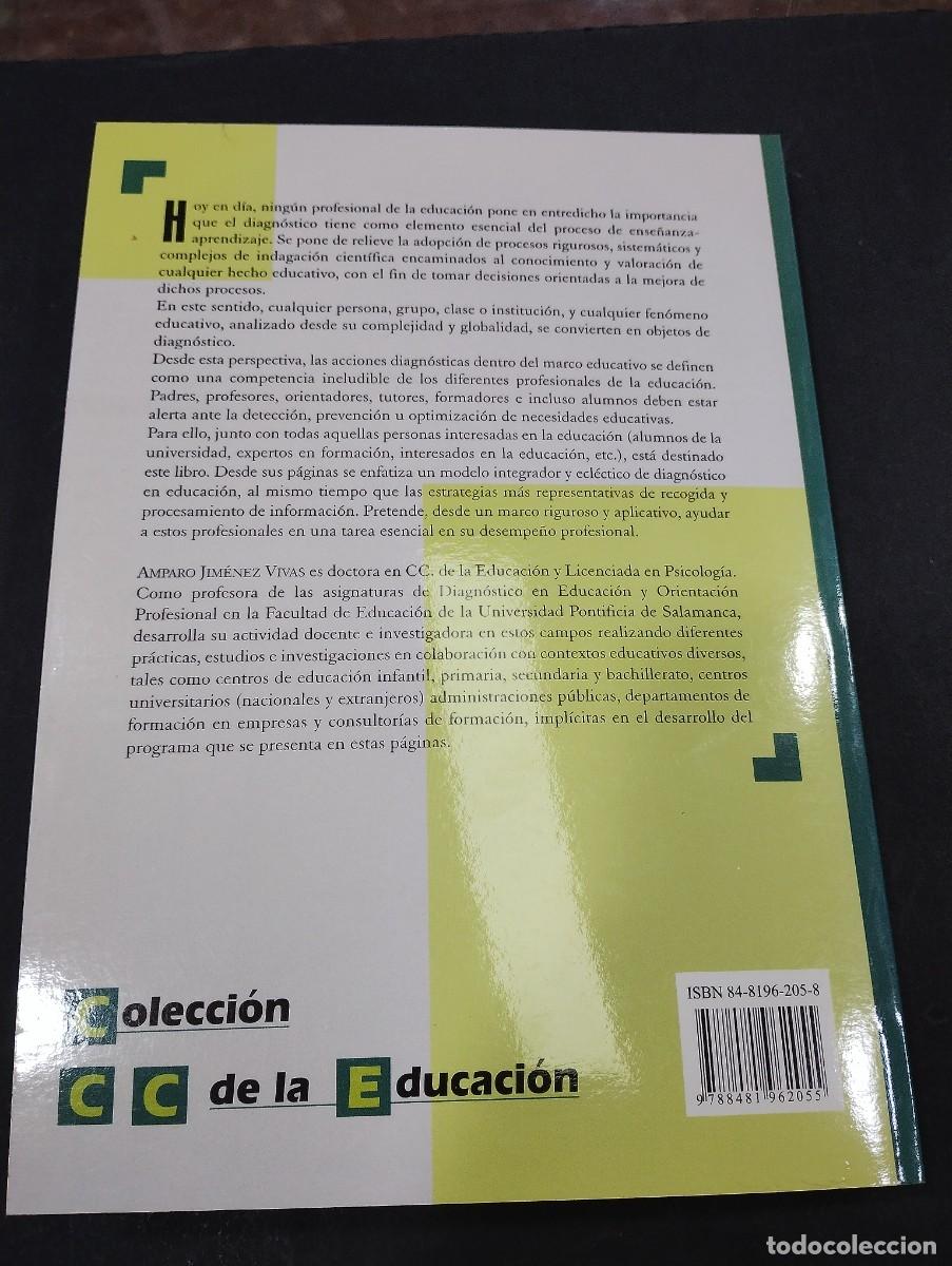 Libros: DIAGNOSTICO EN EDUCACION MODELO, TECNICAS E INSTRUMENTOS AMPARO JIMENEZ VIVAS Ed. Amar&uacute;. - Foto 5