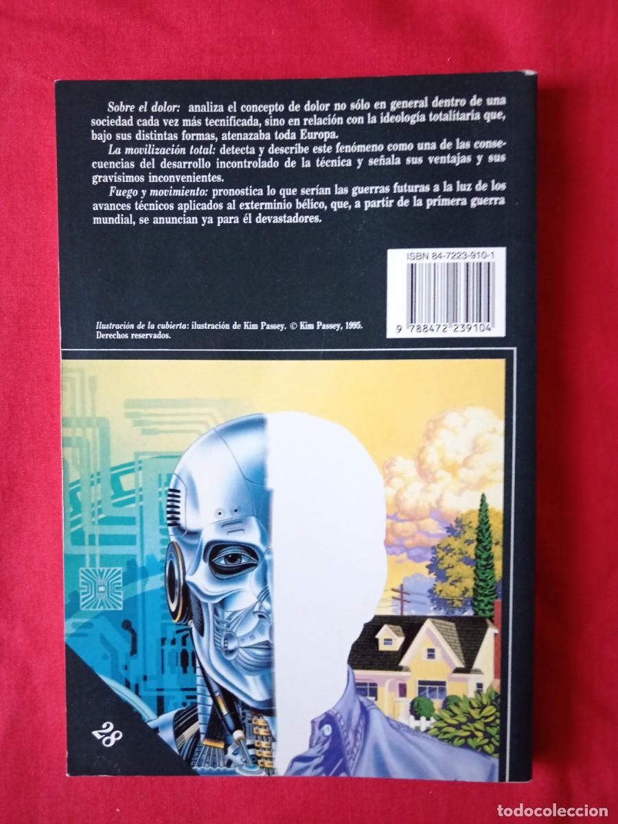 Libros: SOBRE EL DOLOR. ERNEST JUNGER. TUSQUETS EDITORES ENSAYO 1 EDIC - Foto 2