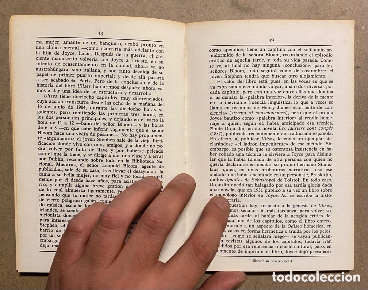 Libros: CONOCER JOYCE Y SU OBRA. JOS&Eacute; M&ordf; VALVERDE. DOPESA 1978 (1&ordf; EDICI&Oacute;N). - Foto 3