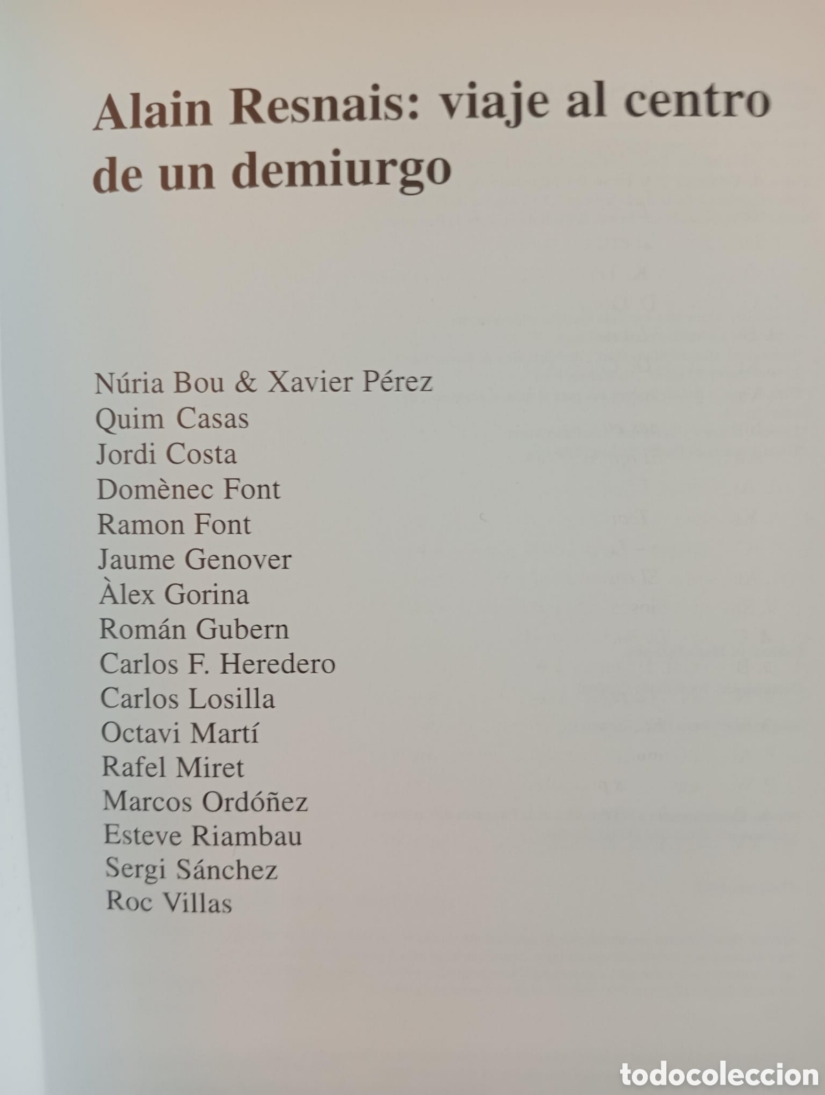 Libros: ALAIN RESNAIS: VIAJE AL CENTRO DE UN DEMIURGO - Foto 2