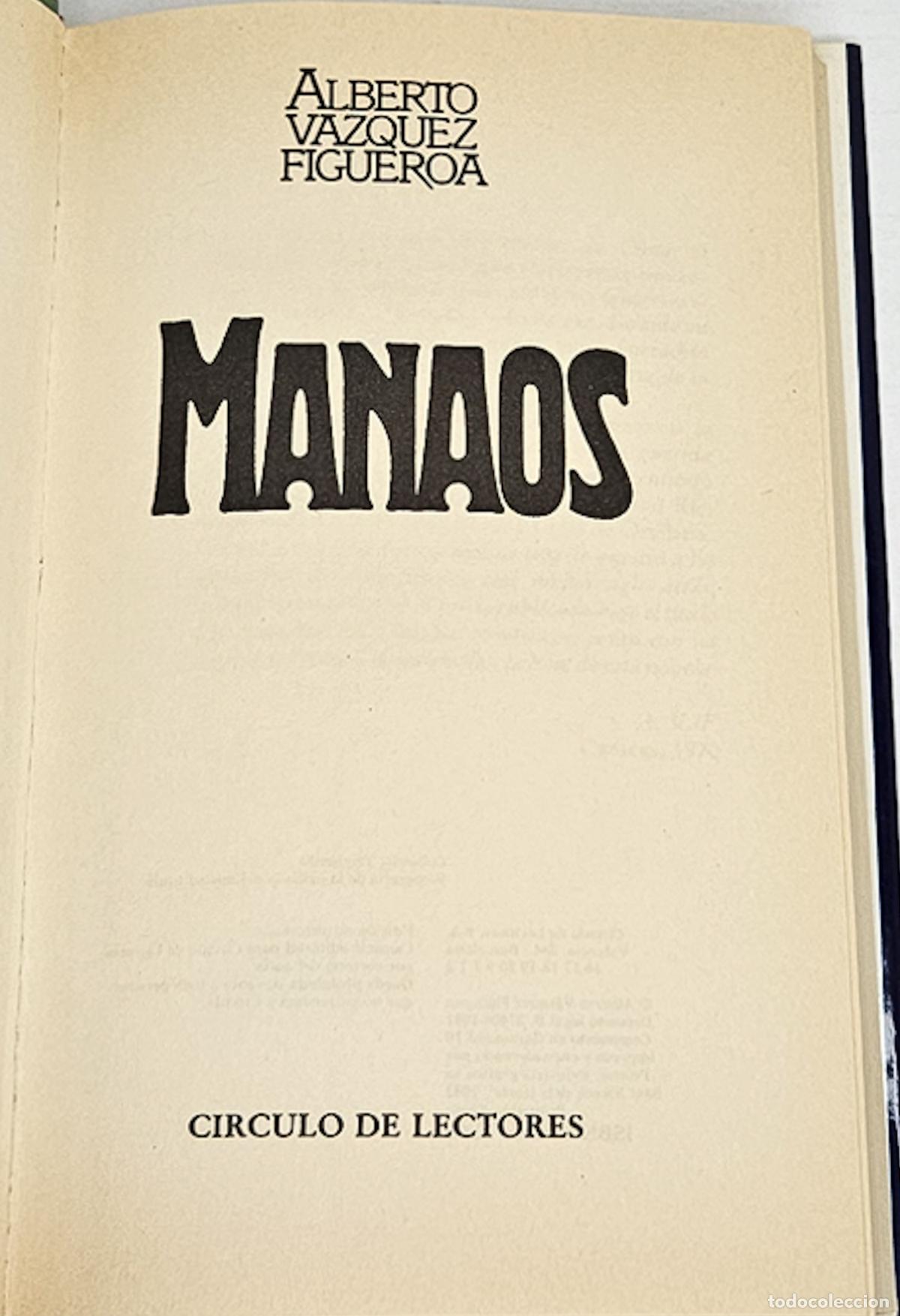 Libros: V&Aacute;ZQUEZ FIGUEROA, Alberto. Manaos - Foto 2
