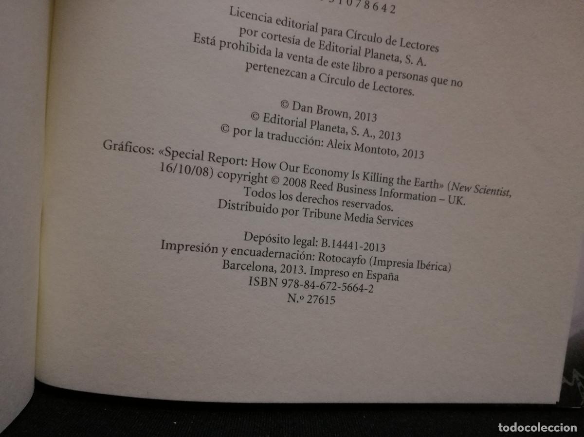 Libros: LIBRO - INFERNO - DAN BROWN - Foto 2