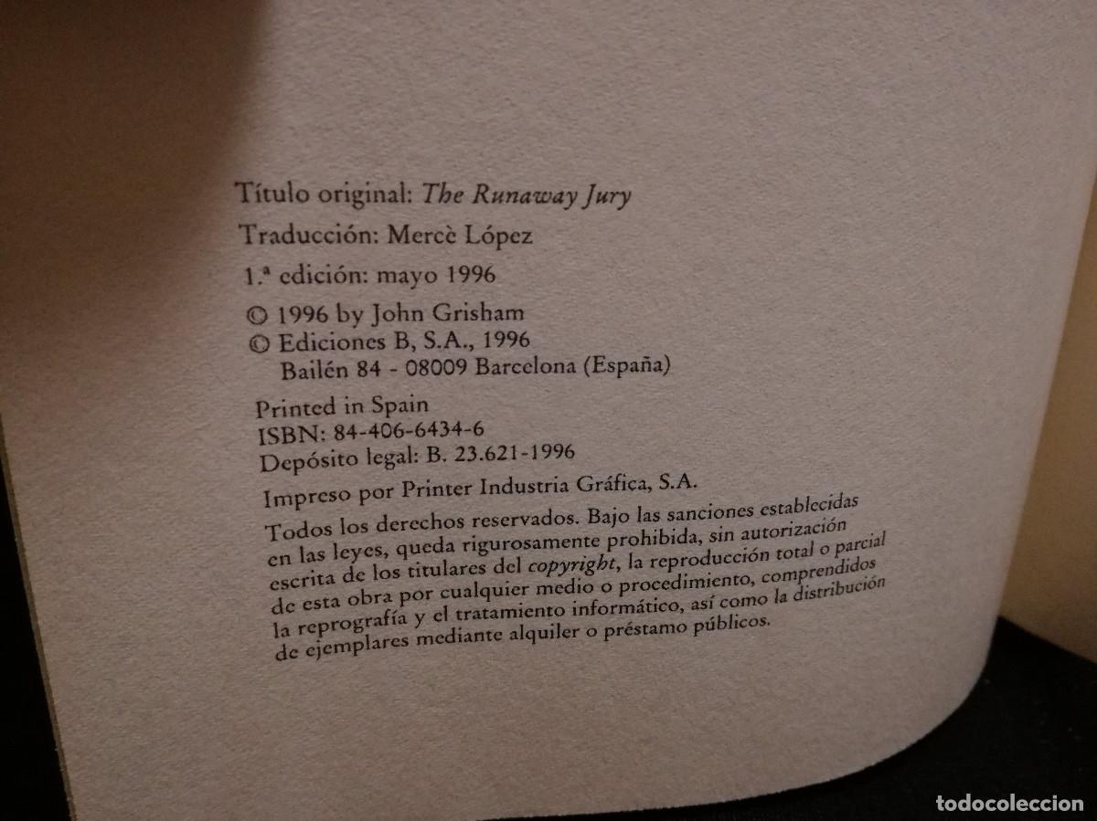 Libros: LIBRO - EL JURADO - JOHN GRISHAN - Foto 2