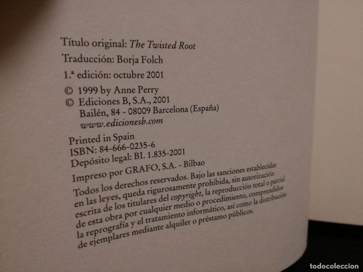 Libros: LIBRO - LAS RAICES DEL MAL - ANNE PERRY - Foto 2