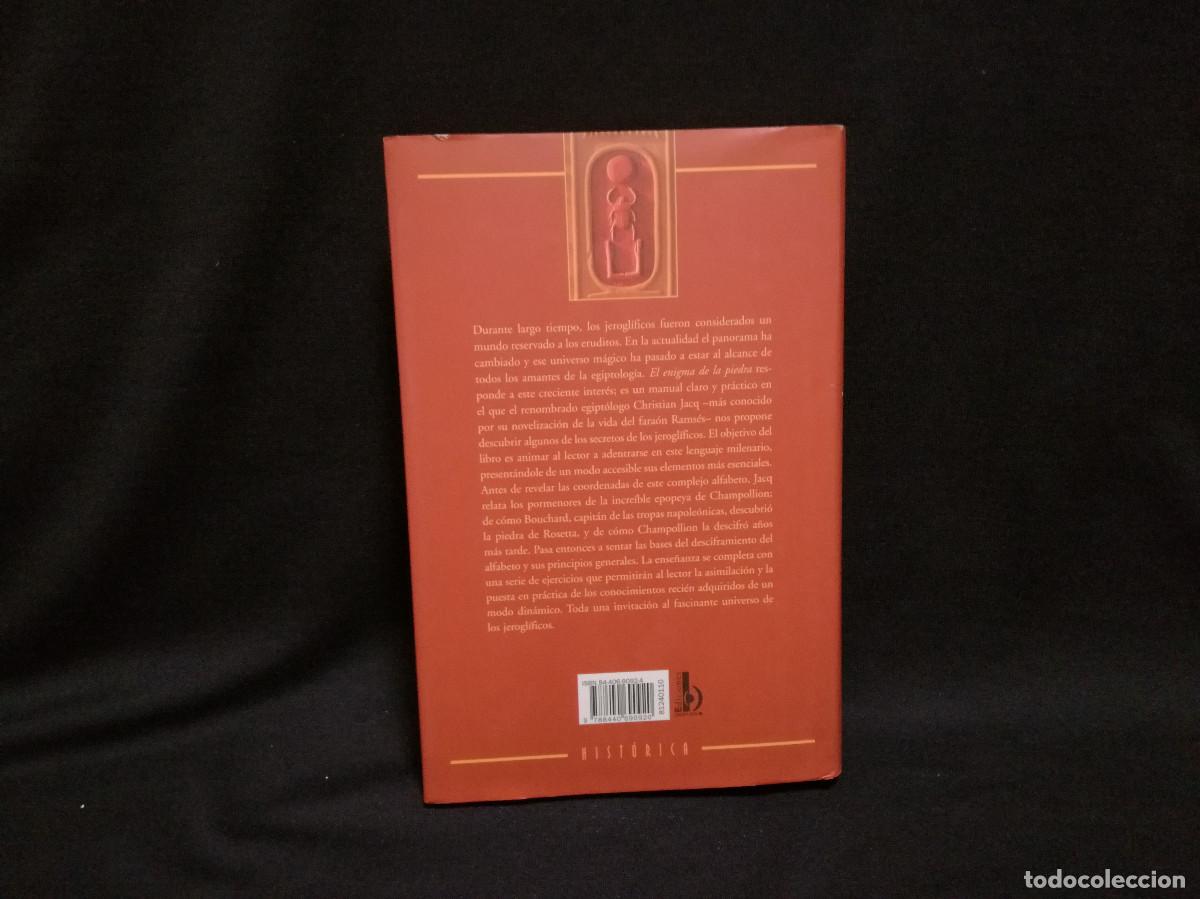 Libros: LIBRO - EL ENIGMA DE LA PIEDRA - CHRISTIAN JACO - Foto 3