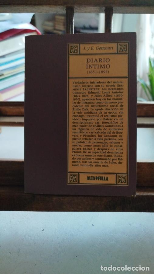 Libros: Diario intimo (1851-1895): memorias de la vida literaria - Goncourt, Julio; Goncourt, Edmundo