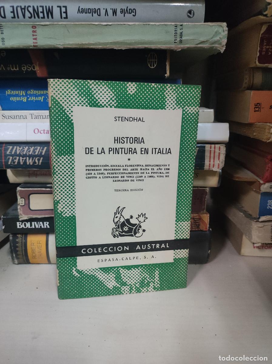 Libros: HISTORIA DE LA PINTURA EN ITALIA STENDHAL - Foto 1