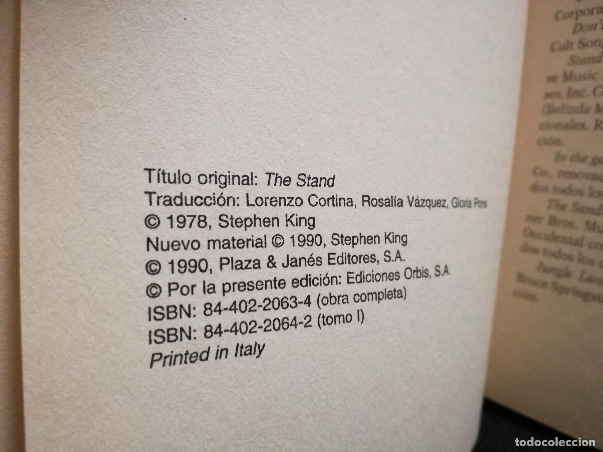 Libros: LIBRO - APOCALIPSIS PARTE I - STEPHEN KING - ORBIS - Foto 2