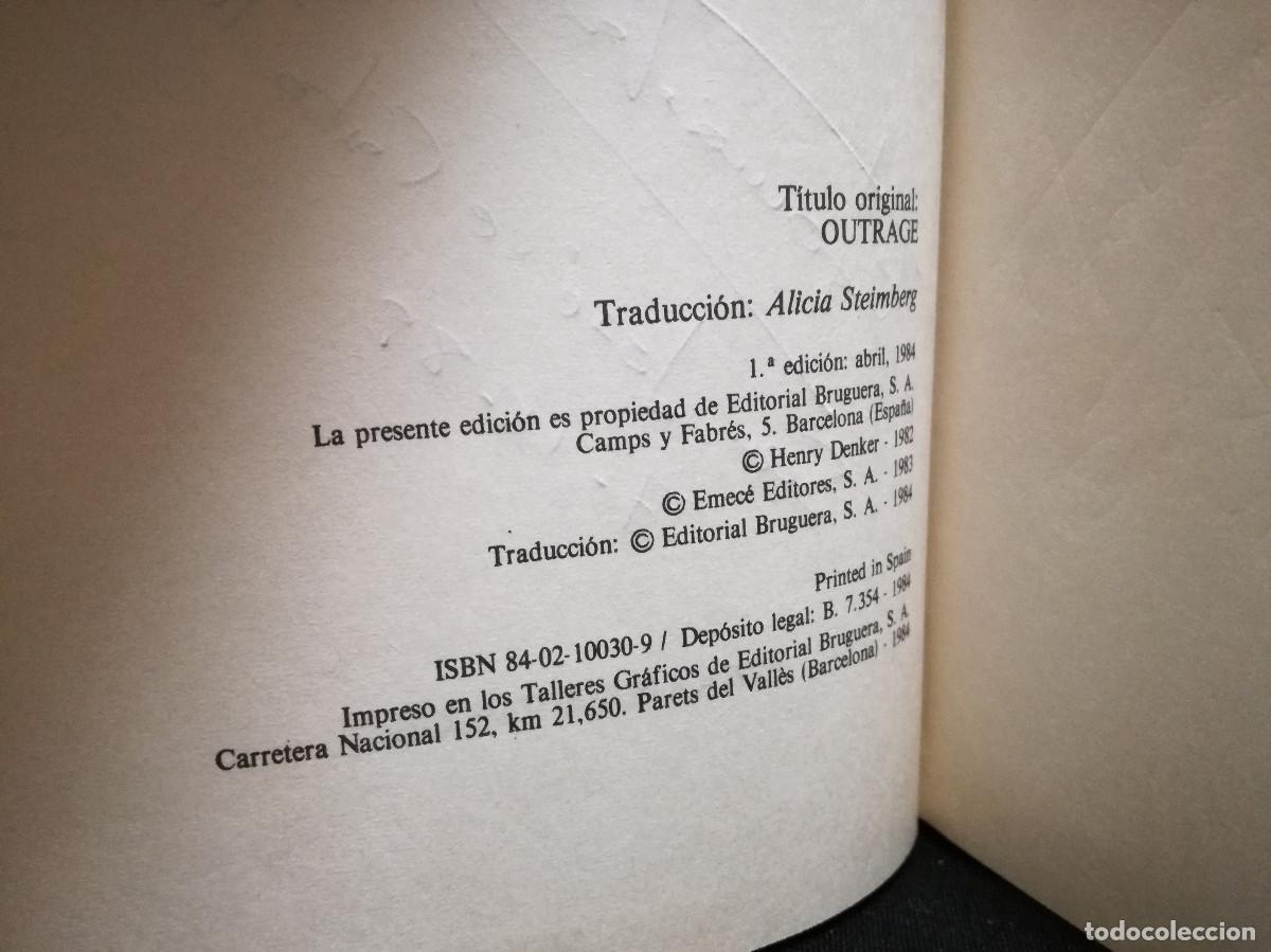 Libros: LIBRO - ULTRAJE - HENRY DENKER - Foto 2