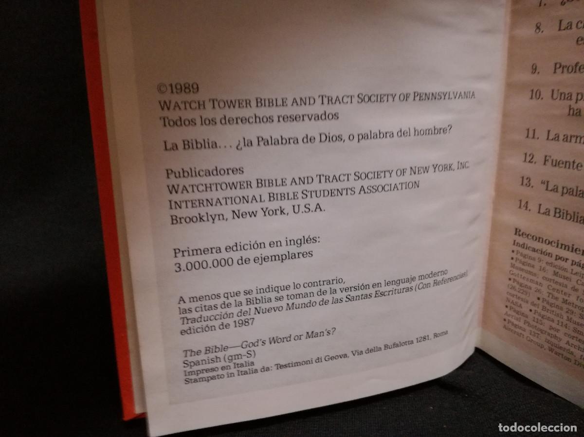 Libros: LIBRO - LA BIBLIA - LA PALABRA DE DIOS - Foto 2