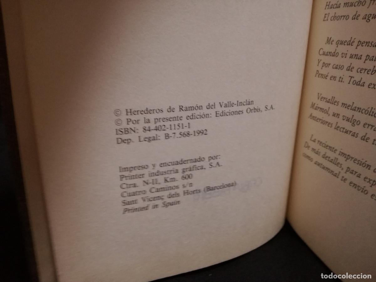 Libros: LIBRO - SONATA DE PRIMAVERA - VALLE INCLAN - ORBIS - Foto 2