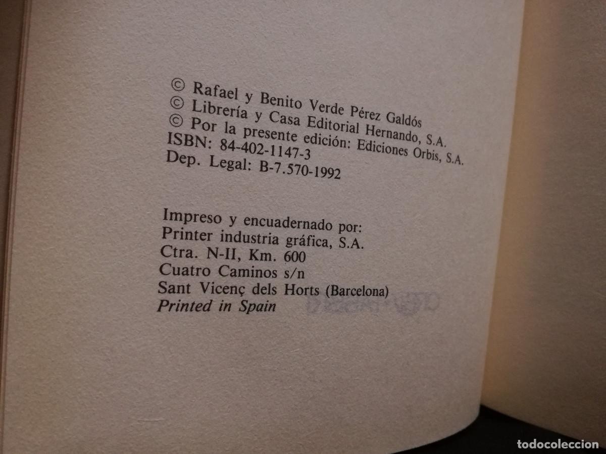 Libros: LIBRO - FORTUNATA Y JACINTA I - P&Eacute;REZ GALD&Oacute;S - ORBIS - Foto 2