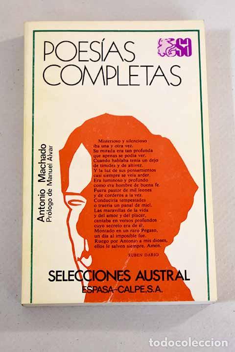 Libros: Poes&iacute;as completas. - Machado, Antonio. TDK889 - Foto 1