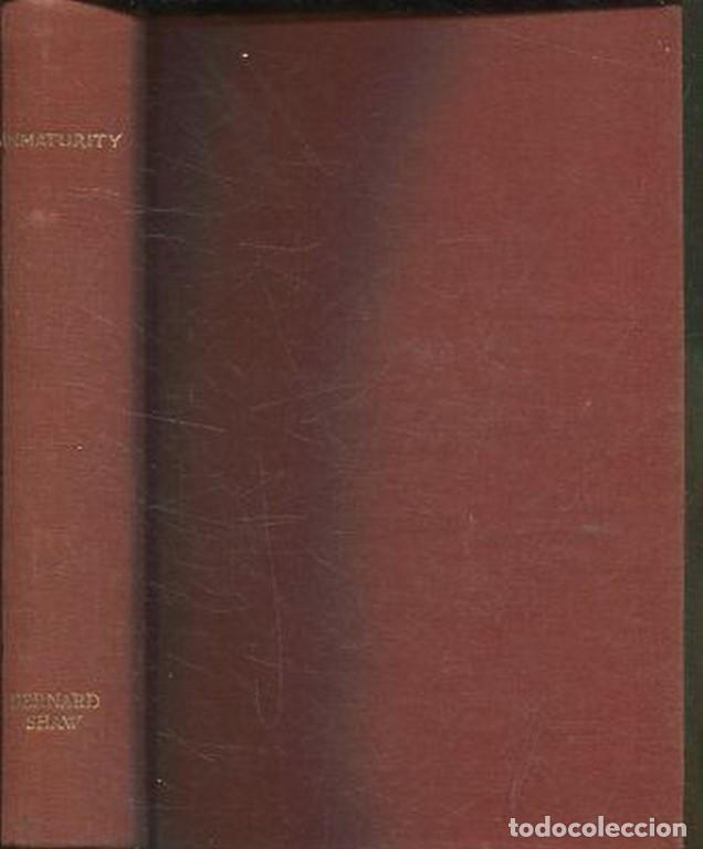 Libros: IMMATURITY. - SHAW Bernard. - Foto 1