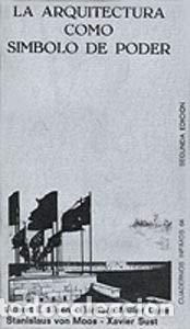 Libros: LA ARQUITECTURA COMO S&Iacute;MBOLO DE PODER - Elsen/Miller-Lane/Von Moos/Sust - Foto 1
