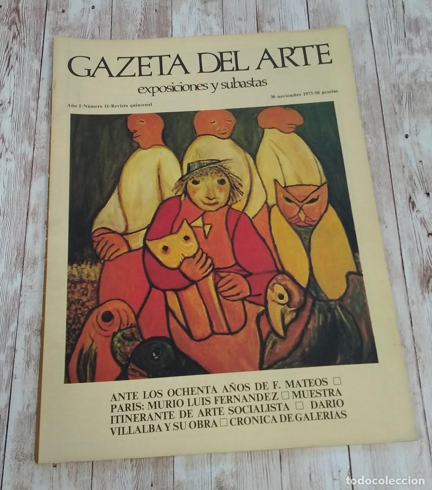 Livres: Gazeta del Arte, A&ntilde;o I o 1, n&uacute;mero XI o 11, 30 de noviembre de 1973. Exposiciones y subastas