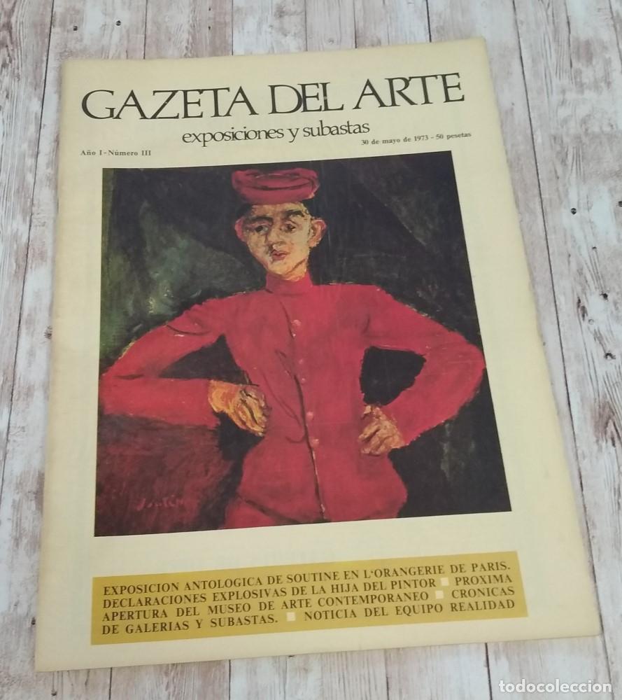 Livres: Gazeta del Arte, A&ntilde;o I o 1, n&uacute;mero III o 3, 30 de mayo de 1973. Exposiciones y subastas
