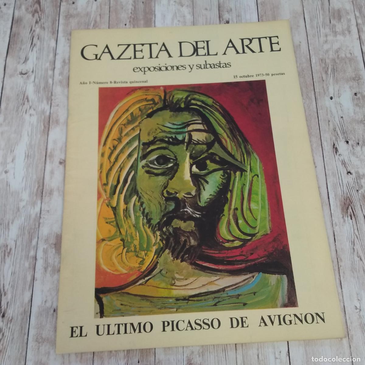 Livres: Gazeta del Arte, A&ntilde;o I o 1, n&uacute;mero VIII o 8, 15 de octubre de 1973. Exposiciones y subastas