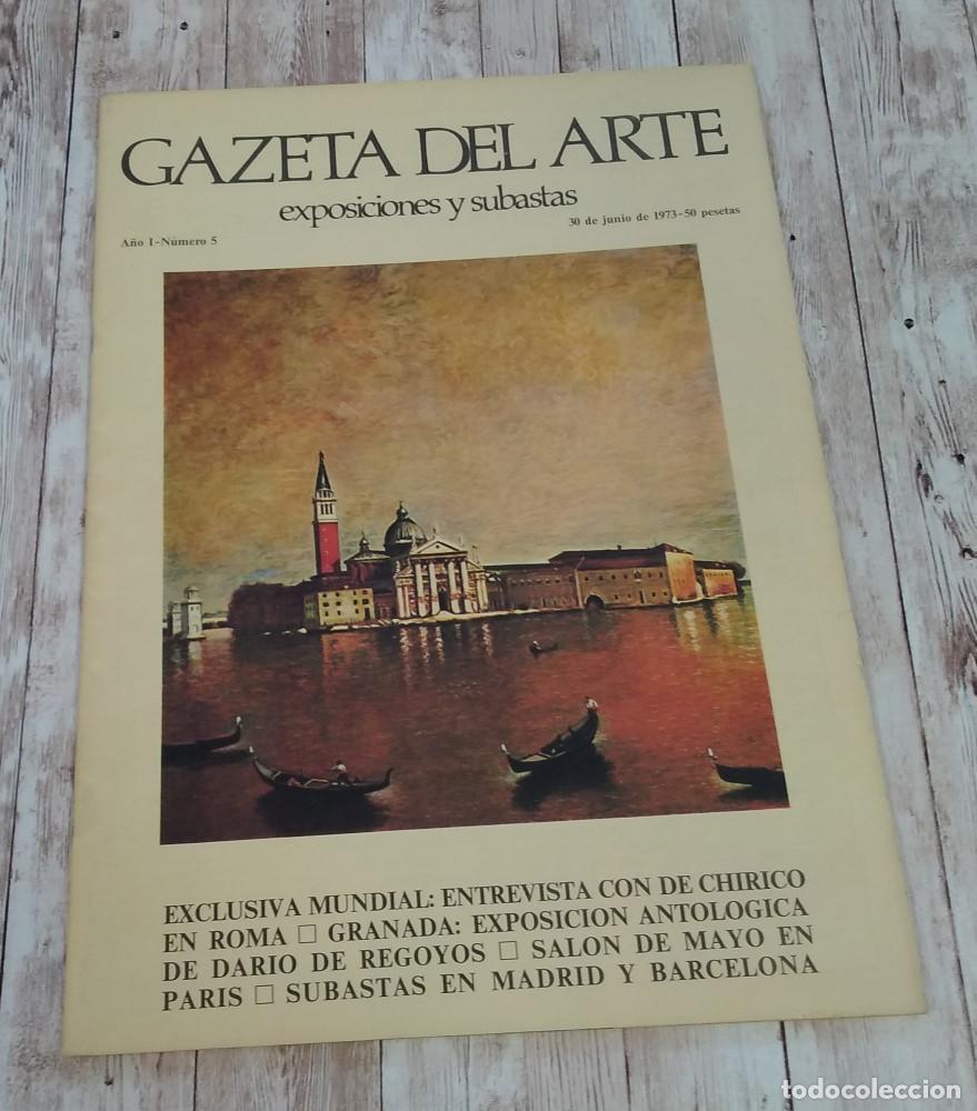 Livres: Gazeta del Arte, A&ntilde;o I o 1, n&uacute;mero V o 5, 30 de junio de 1973. Exposiciones y subastas