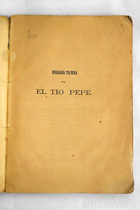 Libros: Ensalada taurina.- T&iacute;o Pepe - Foto 1