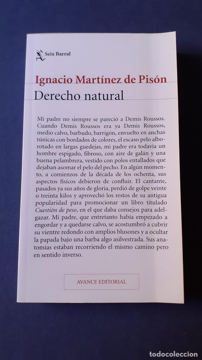 Libros: Derecho Natural (Ignacio Martinez de Pison) (Edicion no venal) - Foto 1
