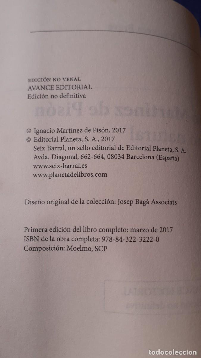Libros: Derecho Natural (Ignacio Martinez de Pison) (Edicion no venal) - Foto 9
