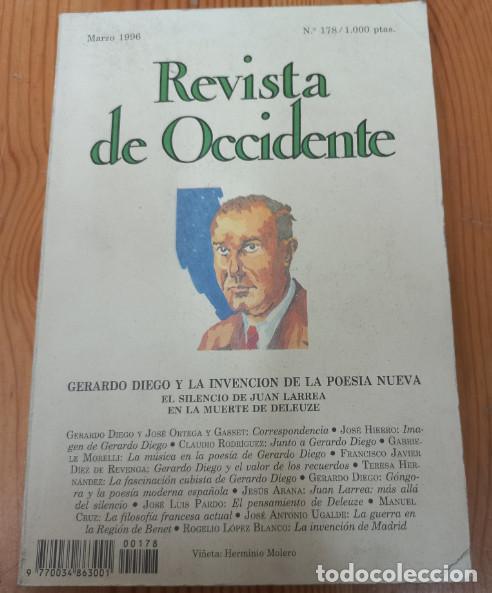 Libros: REVISTA DE OCCIDENTE, GERARDO DIEGO, 1996 - Foto 1