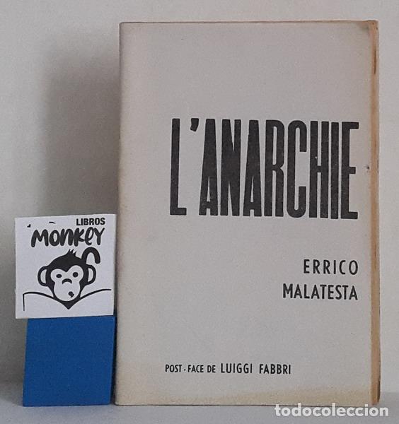 Libros: L&acute;Anarchie - Errico Malatesta - Foto 1