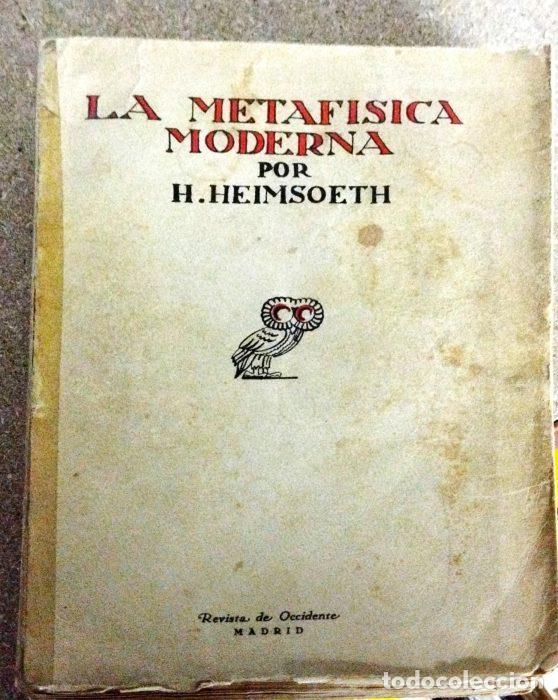 Libros: La metaf&iacute;sica moderna - HEIMSOETH, HEINZ - Foto 1