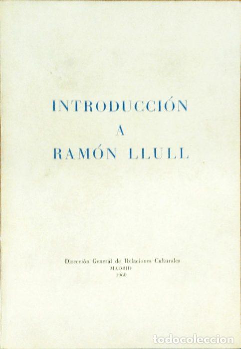 Libros: Introducci&oacute;n a Ram&oacute;n Llull - VVAA - Foto 1