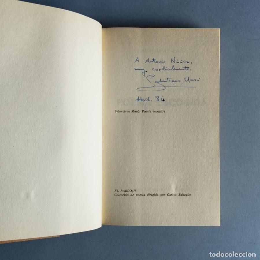 Libros: Poes&iacute;a Escogida. - Mas&oacute;, Salustiano. - Foto 2