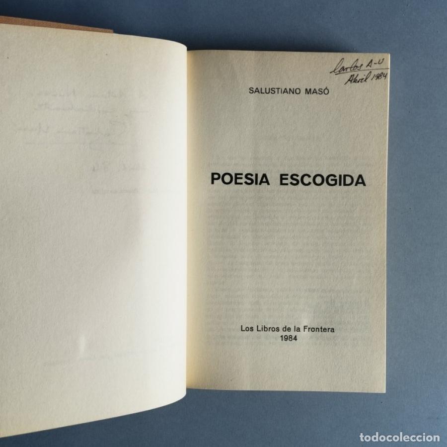 Libros: Poes&iacute;a Escogida. - Mas&oacute;, Salustiano. - Foto 3