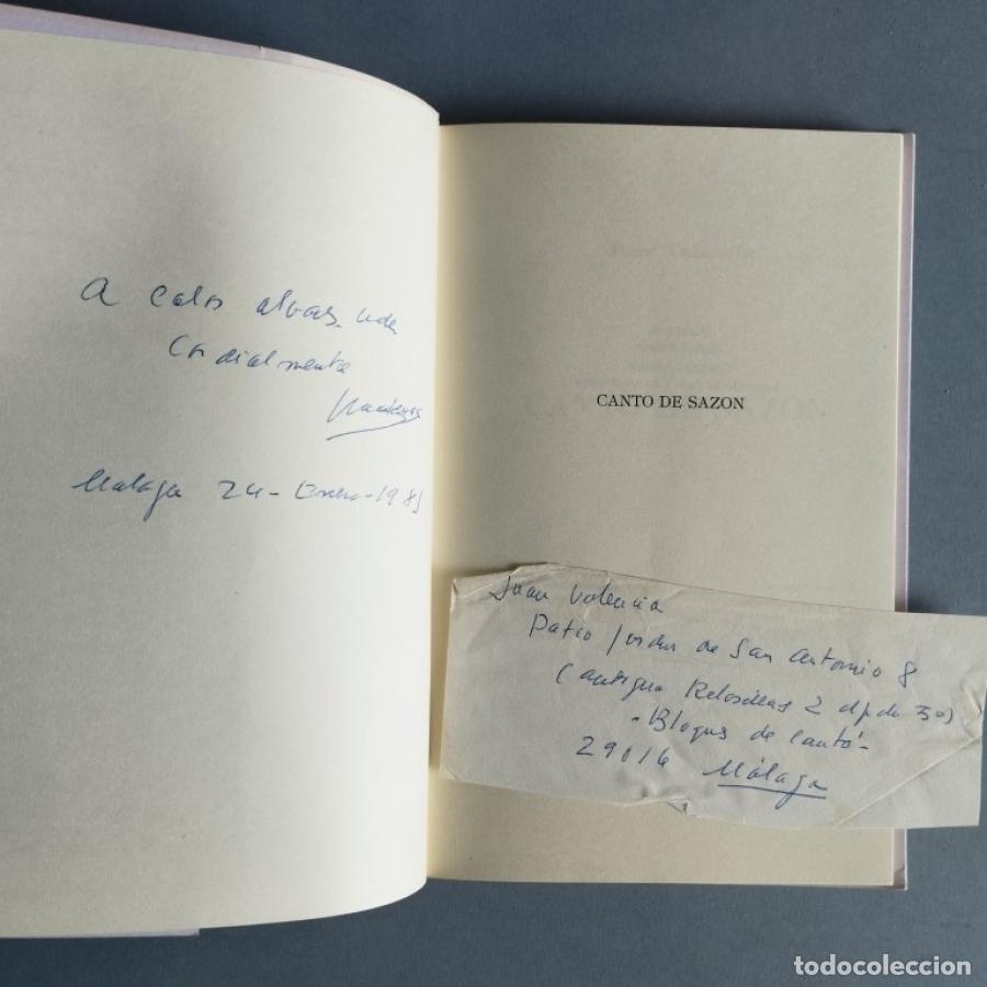 Libros: Canto de Saz&oacute;n. - Valencia, Juan. - Foto 1