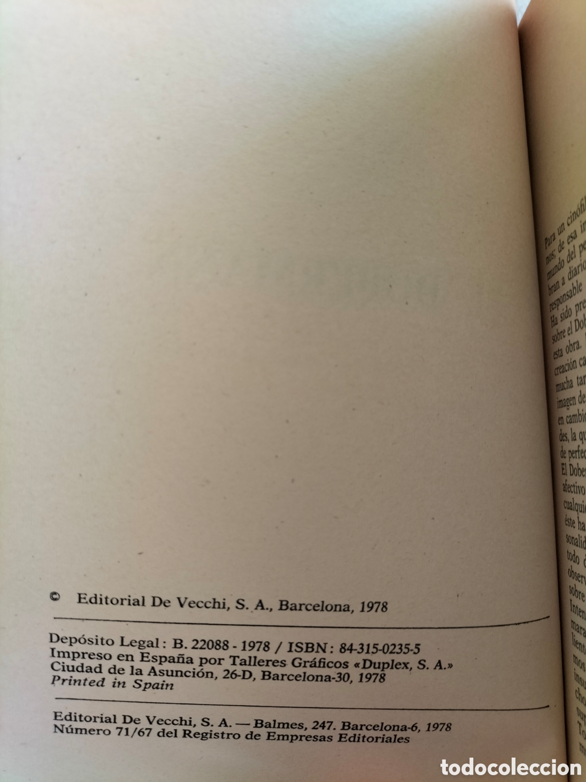 Libros: El dobermann. Alfonso Pacheco. Editorial De Vecchi, 1978. Libro - Foto 3