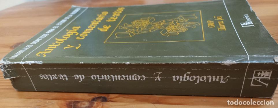 Libros: ANTOLOGIA Y COMENTARIO DE TEXTOS, ALHAMBRA 1989 - Foto 2