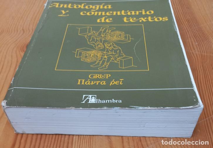 Libros: ANTOLOGIA Y COMENTARIO DE TEXTOS, ALHAMBRA 1989 - Foto 3