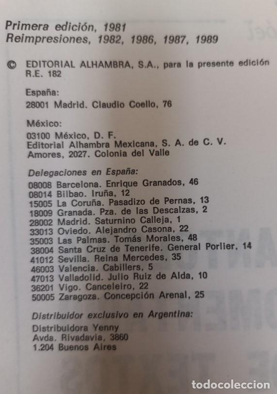 Libros: ANTOLOGIA Y COMENTARIO DE TEXTOS, ALHAMBRA 1989 - Foto 4