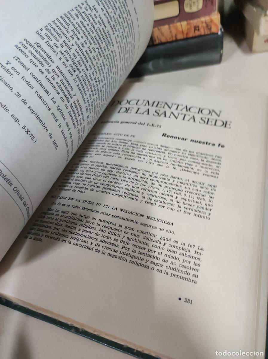 Libros: DOCUMENTACION DE LA SANTA SEDE 1975 TOLEDO - Foto 6