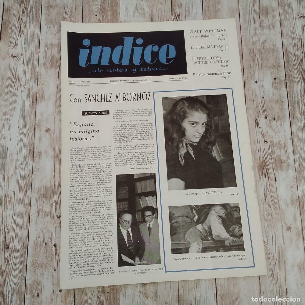 Libros: A&ntilde;o XIII, num 122. &Iacute;ndice de Artes y Letras. Febrero 1959 - vvaa