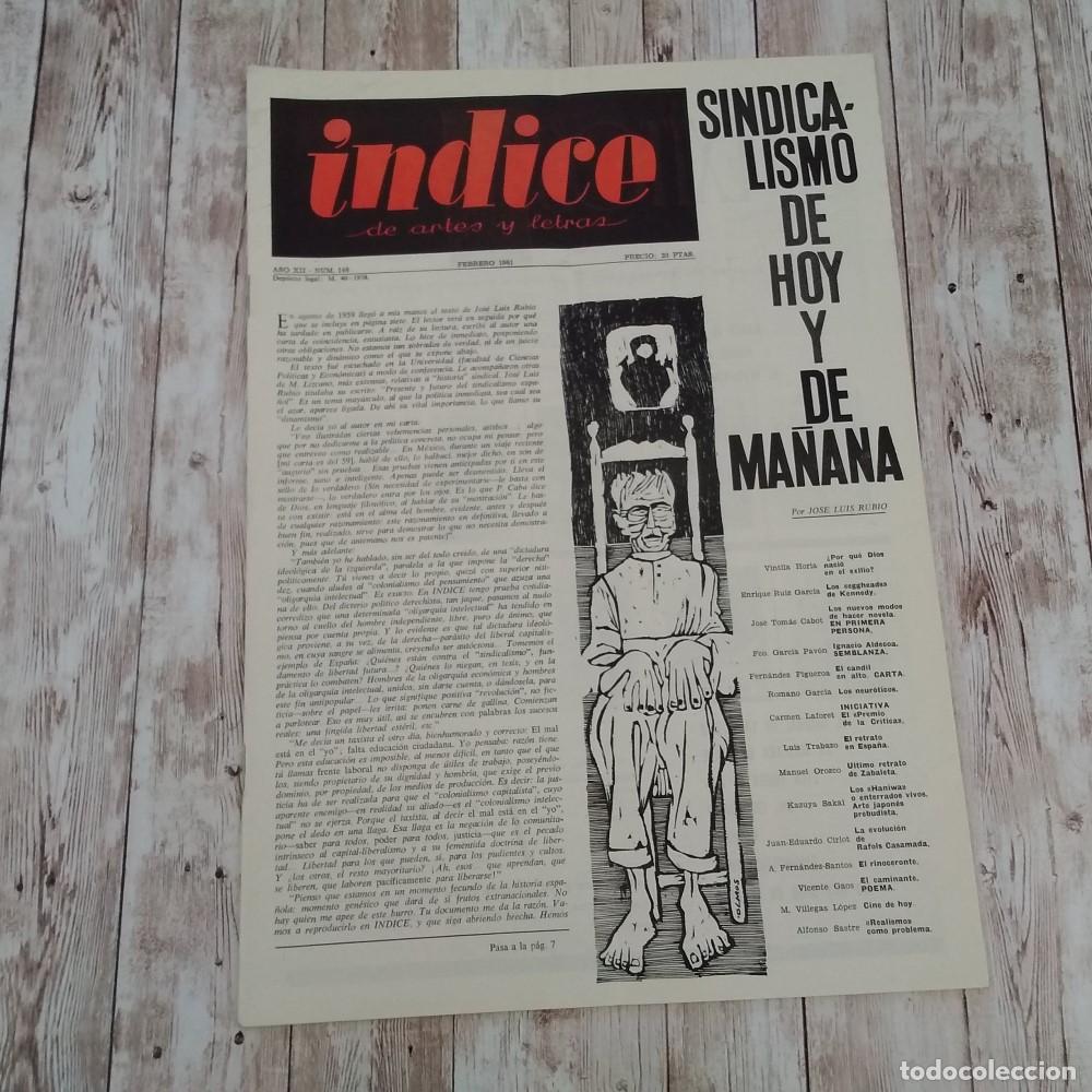 Libri di seconda mano: A&ntilde;o XII, num 146. &Iacute;ndice de Artes y Letras. Febrero 1961 - vvaa