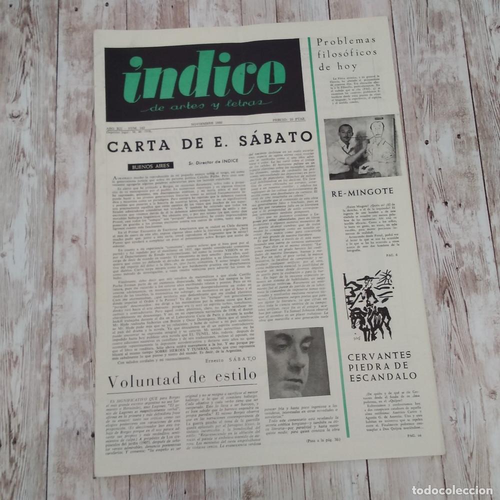 Libri di seconda mano: A&ntilde;o XII, num 143. &Iacute;ndice de Artes y Letras. Noviembre 1960 - vvaa