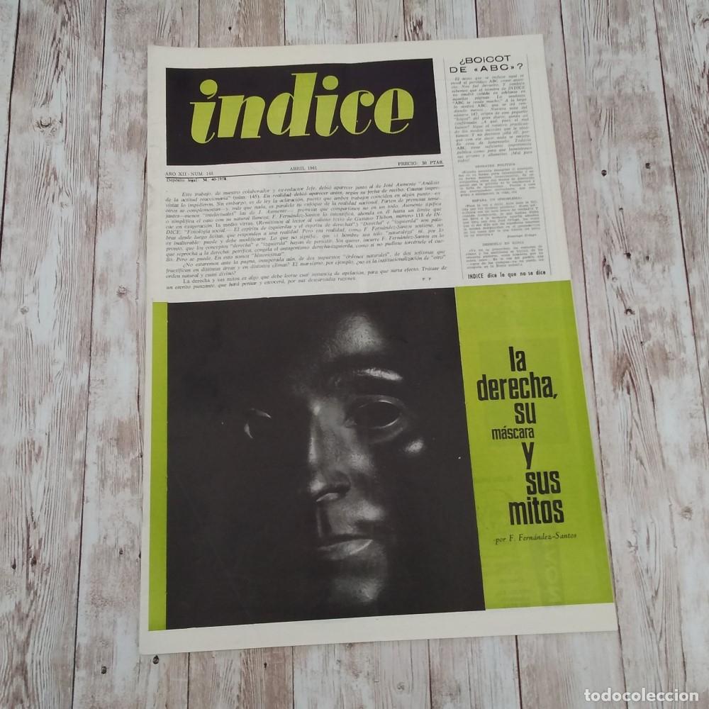 Libri di seconda mano: A&ntilde;o XII, num 148. &Iacute;ndice de Artes y Letras. Abril 1961 - vvaa