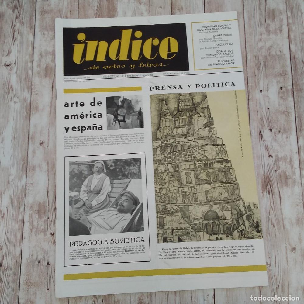 Libros: A&ntilde;o XVII, num 175-176. &Iacute;ndice de Artes y Letras. Julio-Agosto 1963 - vvaa