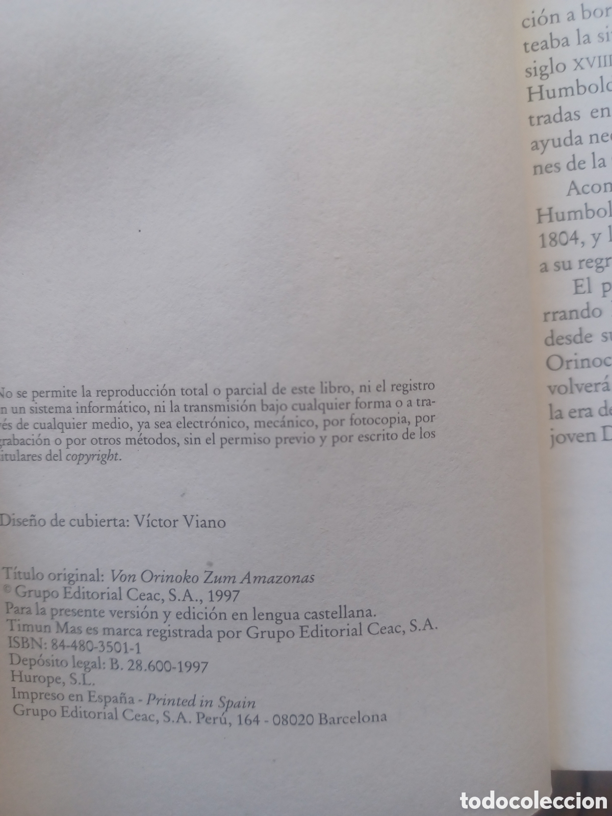 Libros: Barybook 111. Del Orinoco al Amazonas Alejandro de Humboldt timun mas - Foto 4